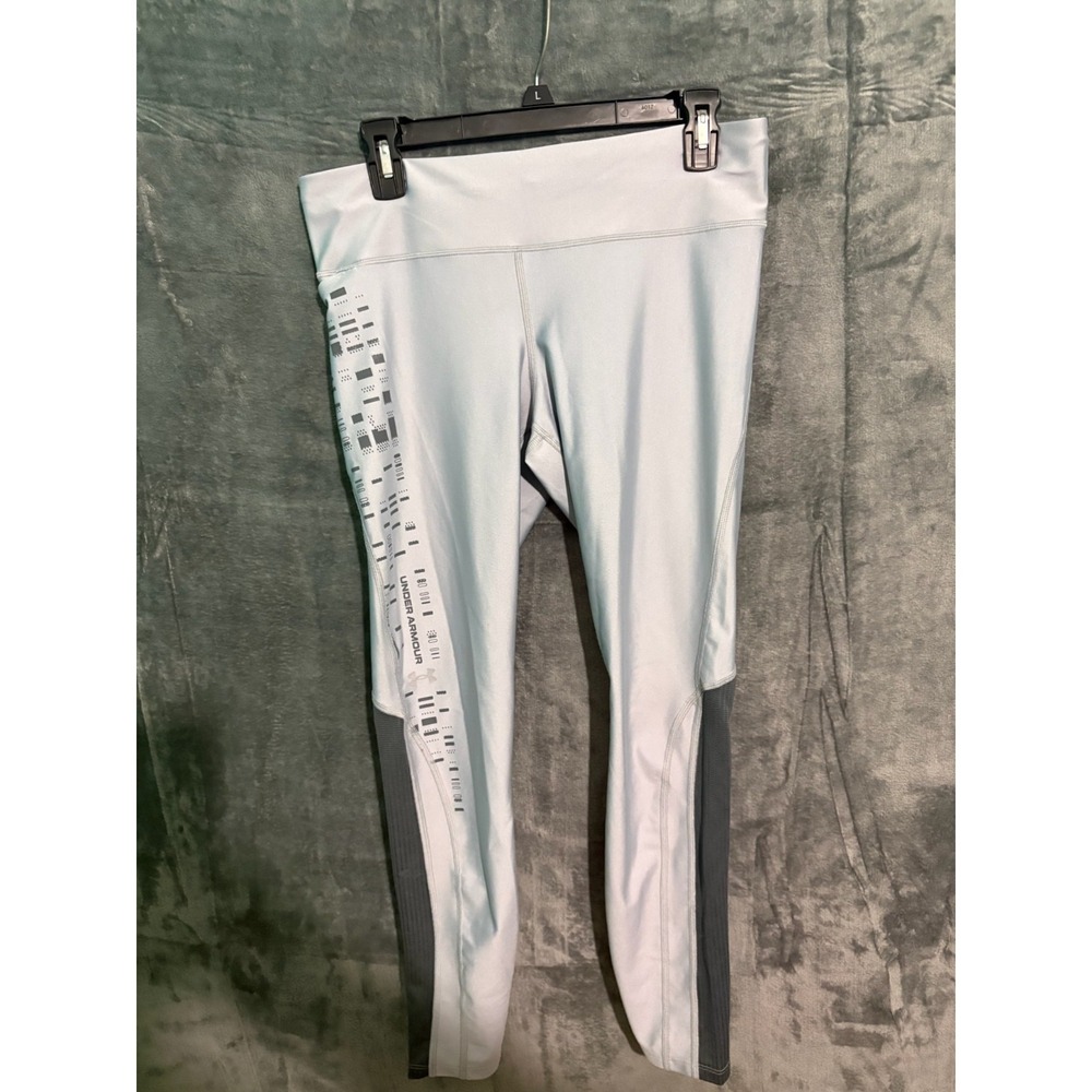 Under Armour Leggings Womens Large Gray Compression Heat Gear Workout